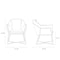 Manhattan Comfort Origami Velvet Accent Chair in Fawn AC052- FN - alternate 4